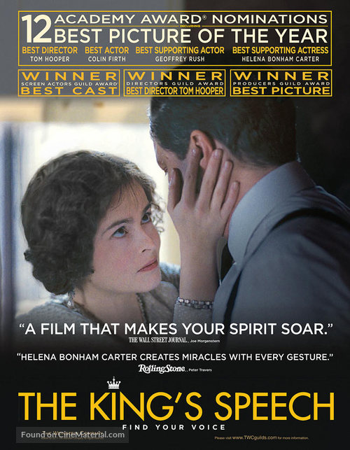 The King&#039;s Speech - For your consideration movie poster