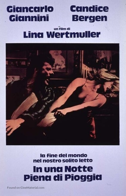 La fine del mondo nel nostro solito letto in una notte piena di pioggia - Italian Movie Poster