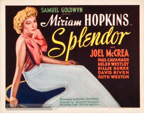 Splendor - Movie Poster