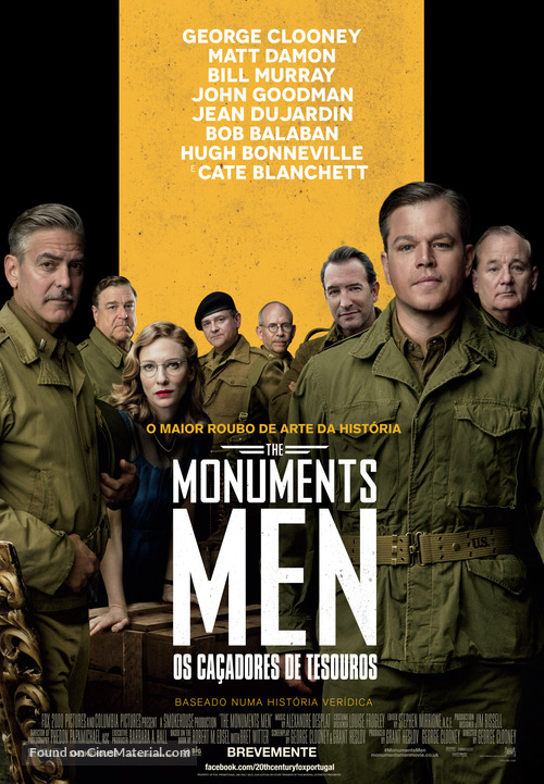 The Monuments Men - Portuguese Movie Poster