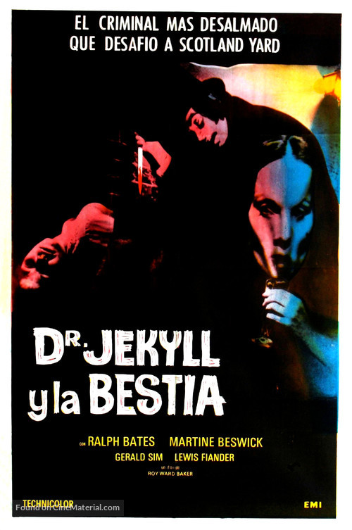 Dr. Jekyll and Sister Hyde - Spanish Movie Poster