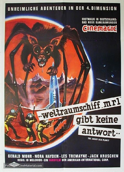The Angry Red Planet - German Re-release movie poster