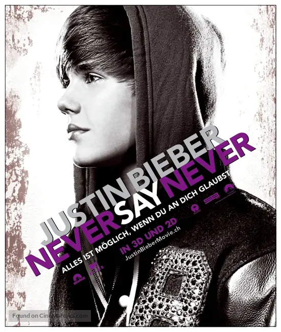 Justin Bieber: Never Say Never - Swiss Movie Poster