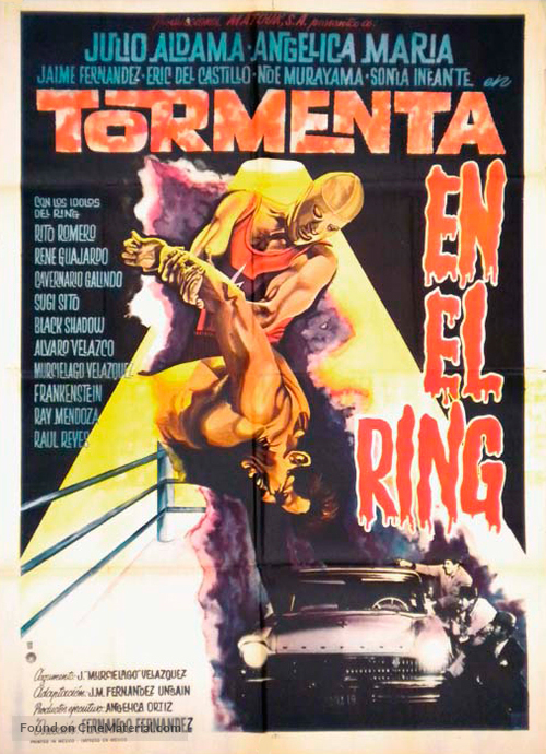 Tormenta en el ring - Mexican Movie Poster