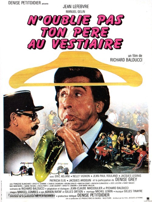 N&#039;oublie pas ton p&egrave;re au vestiaire... - French Movie Poster
