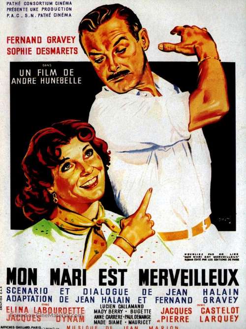 Mon mari est merveilleux - French Movie Poster