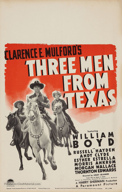 Three Men from Texas - Movie Poster