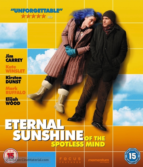 Eternal Sunshine of the Spotless Mind - British Blu-Ray movie cover