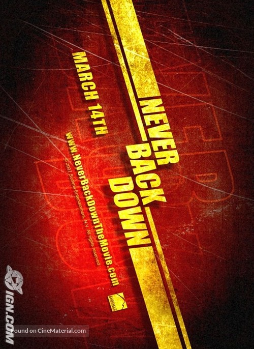 Never Back Down - Movie Poster