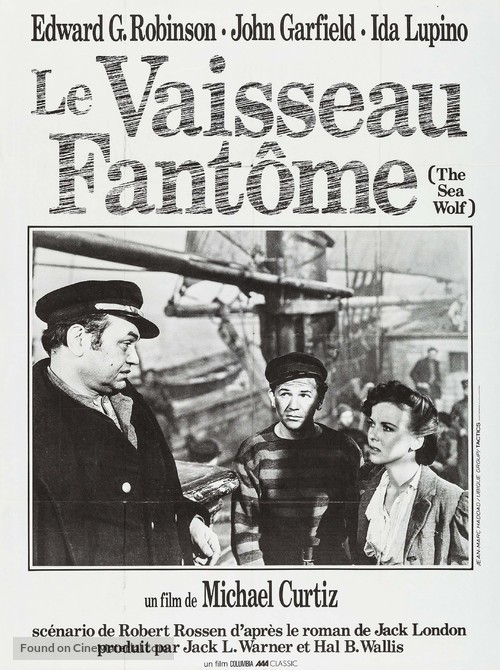 The Sea Wolf - French Re-release movie poster