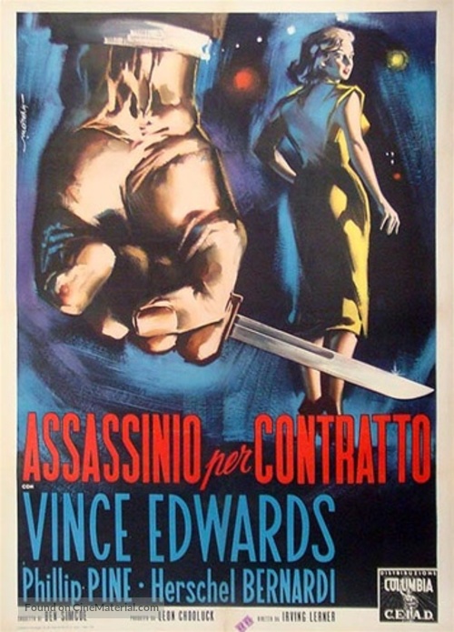 Murder by Contract - Italian Movie Poster