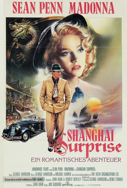 Shanghai Surprise - German Movie Poster