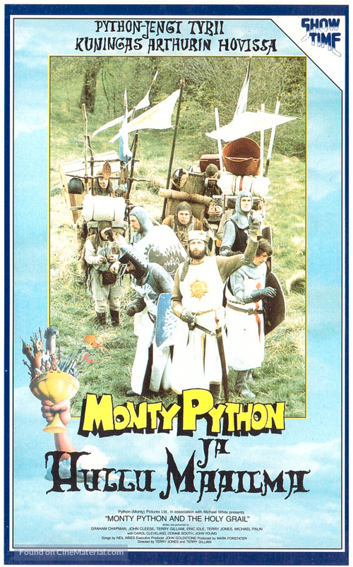 Monty Python and the Holy Grail - Finnish VHS movie cover