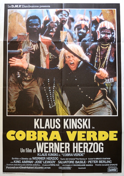 Cobra Verde - Italian Movie Poster