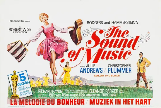 The Sound of Music - Belgian Movie Poster