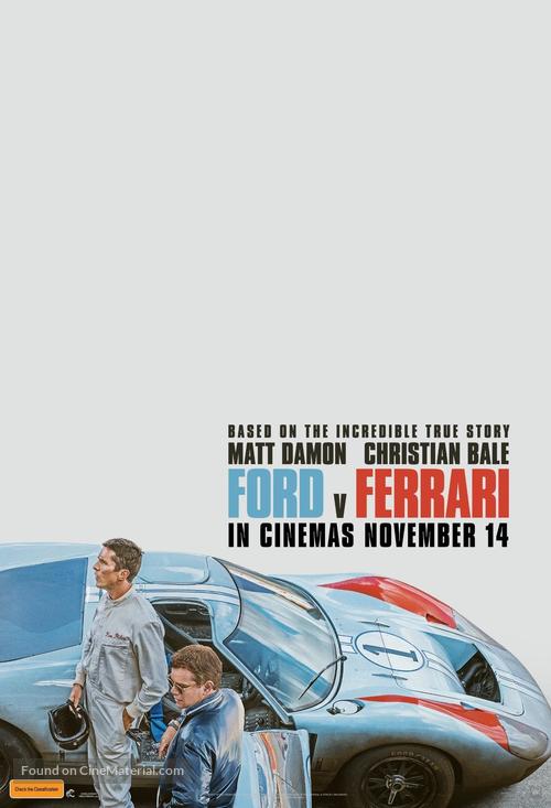 Ford v. Ferrari - Australian Movie Poster