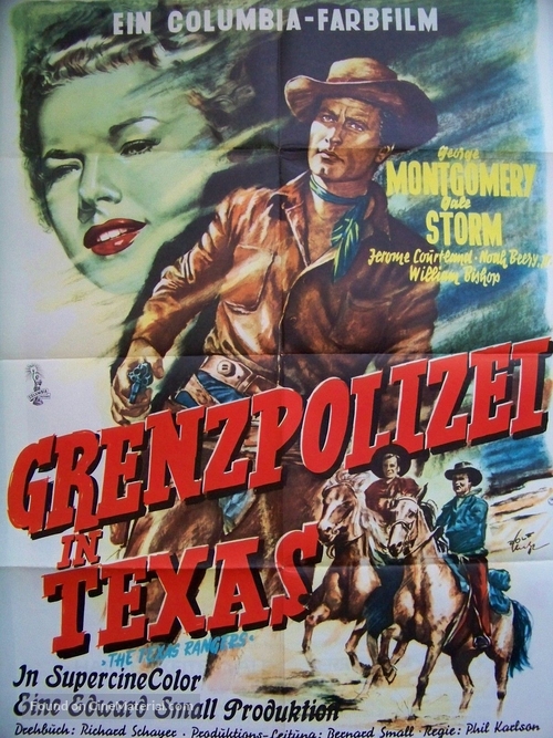 The Texas Rangers - German Movie Poster