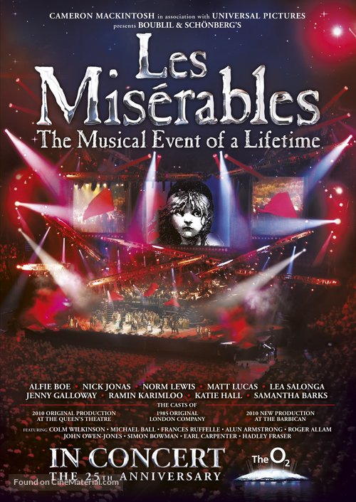 Les Mis&eacute;rables: The Staged Concert - DVD movie cover