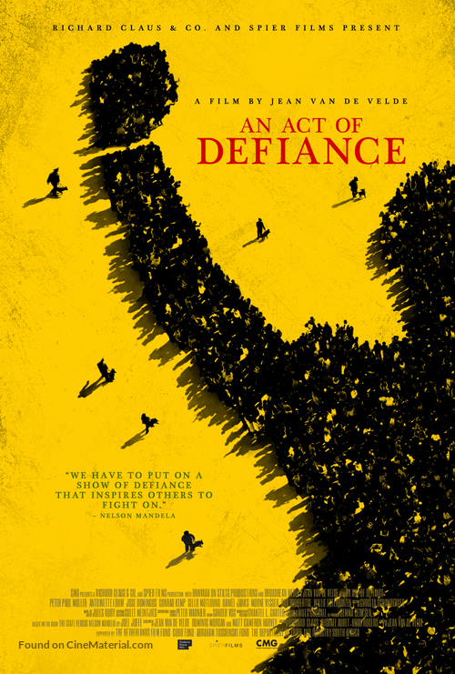 An Act of Defiance - South African Movie Poster