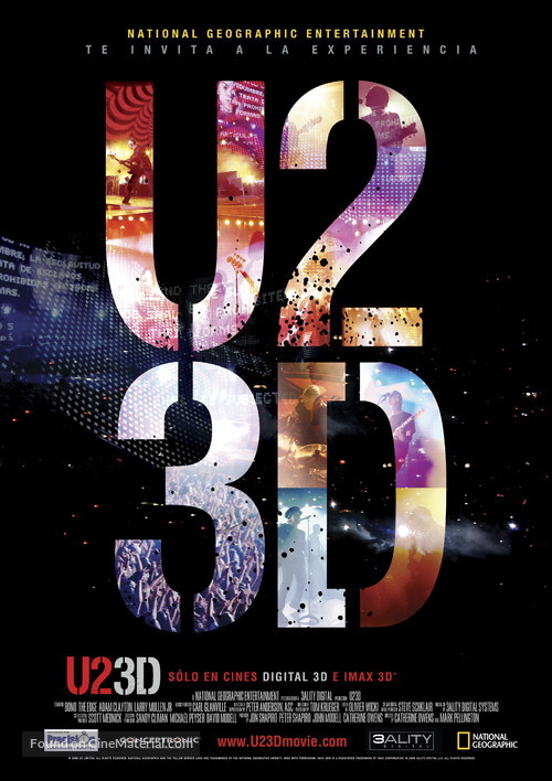 U2 3D - Spanish Movie Poster