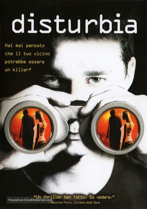 Disturbia - Italian DVD movie cover