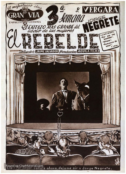 El rebelde (Romance de anta&ntilde;o) - Spanish poster