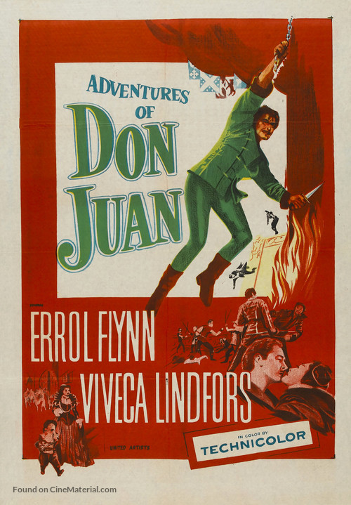 Adventures of Don Juan - Australian Movie Poster