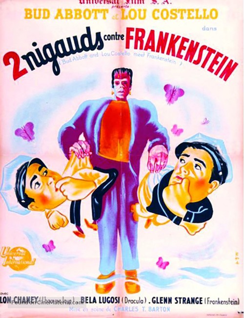 Bud Abbott Lou Costello Meet Frankenstein - French Movie Poster