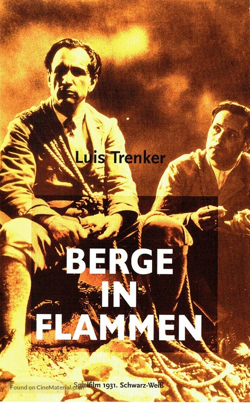 Berge in Flammen - German VHS movie cover