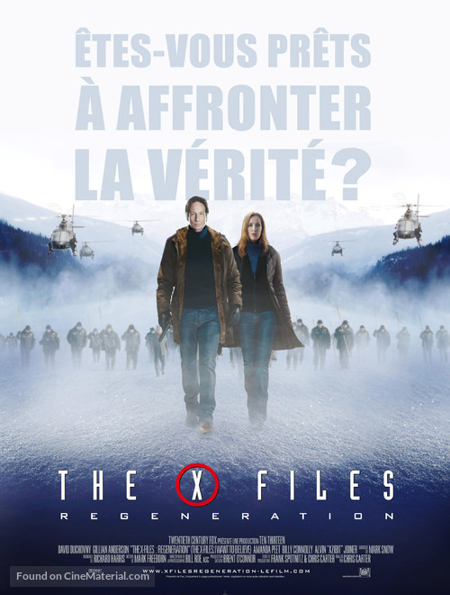 The X Files: I Want to Believe - French Movie Poster
