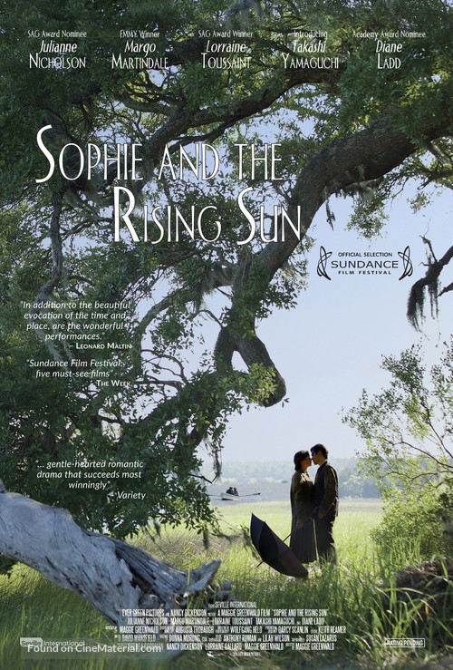 Sophie and the Rising Sun - Canadian Movie Poster