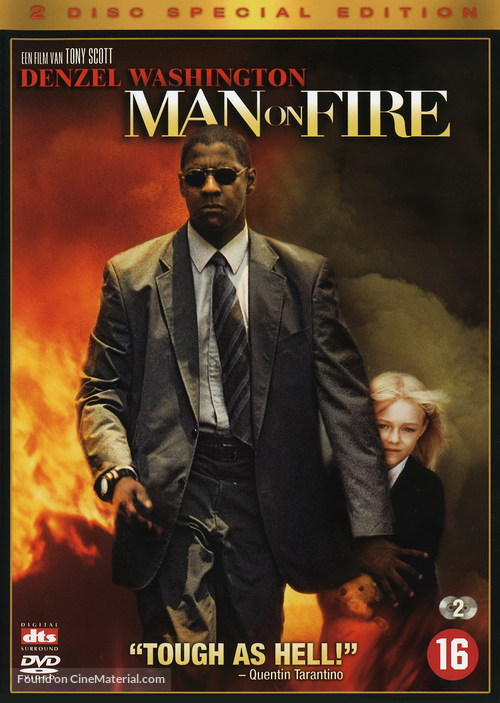 Man on Fire - Dutch DVD movie cover