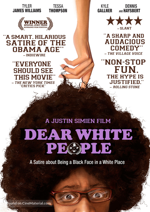 Dear White People - Canadian DVD movie cover