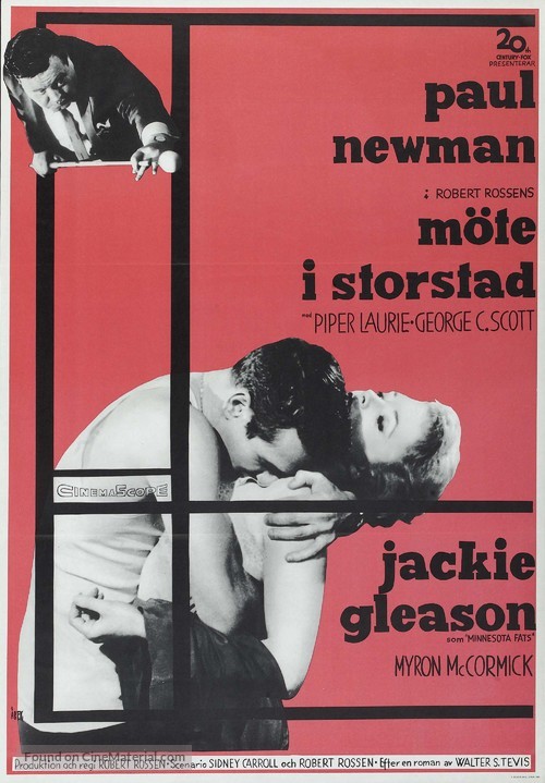 The Hustler - Swedish Movie Poster