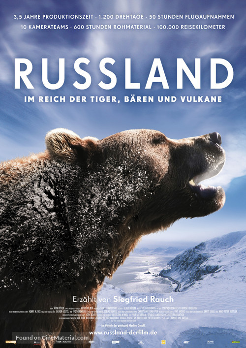 Russland - Im Reich der Tiger, B&auml;ren und Vulkane - German Movie Poster
