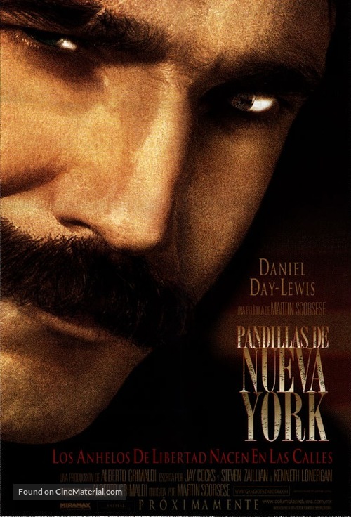 Gangs Of New York - Mexican Movie Poster