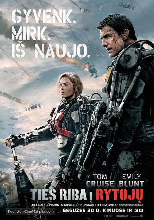 Edge of Tomorrow - Lithuanian Movie Poster