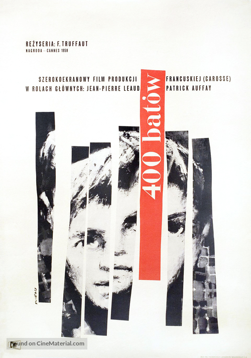 Les quatre cents coups - Polish Movie Poster