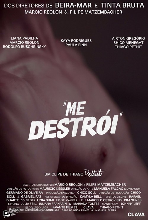 Me Destr&oacute;i - Brazilian Movie Poster