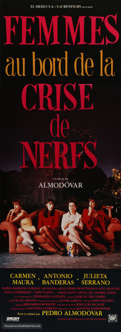 Mujeres Al Borde De Un Ataque De Nervios - French Movie Poster