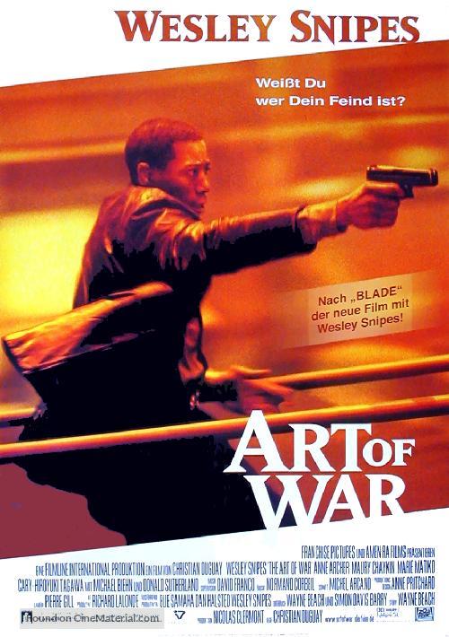 The Art Of War - German Movie Poster