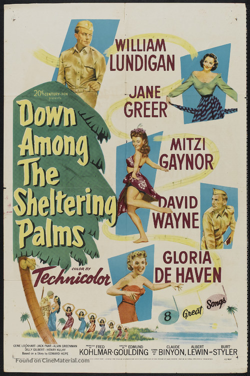Down Among the Sheltering Palms - Movie Poster