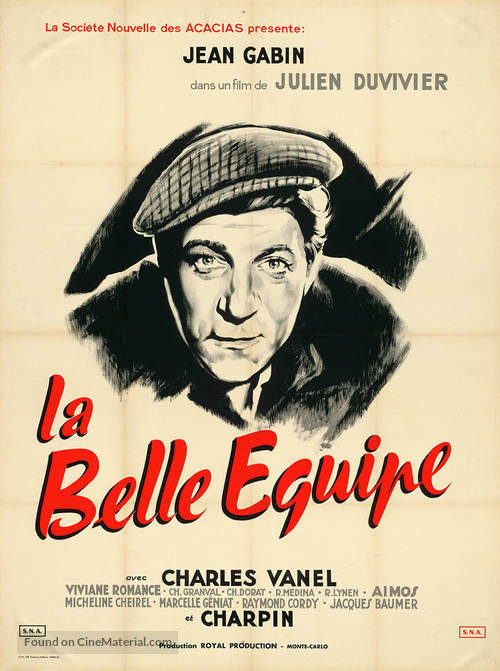 La belle &eacute;quipe - French Movie Poster