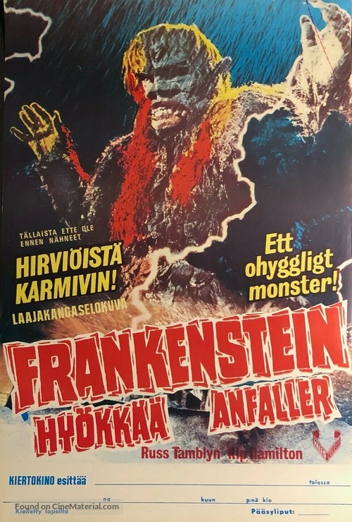 Furankenshutain no kaij&ucirc;: Sanda tai Gaira - Finnish Movie Poster