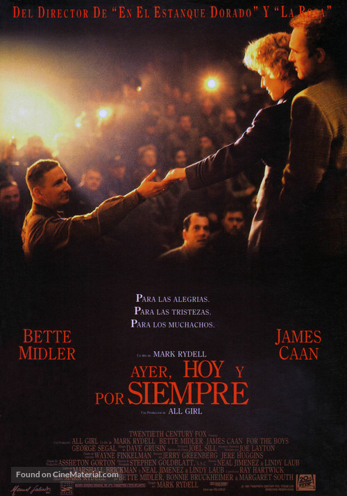 For the Boys - Spanish Movie Poster