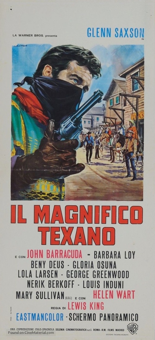 Il magnifico Texano - Italian Movie Poster