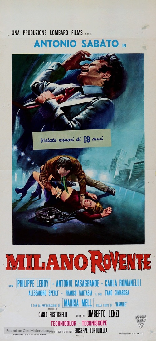 Milano rovente - Italian Movie Poster