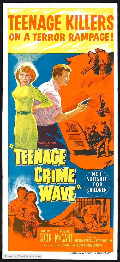 Teen-Age Crime Wave - Australian Movie Poster