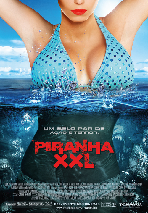 Piranha 3DD - Portuguese Movie Poster