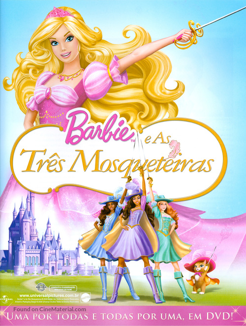 Barbie and the Three Musketeers - Brazilian Video release movie poster